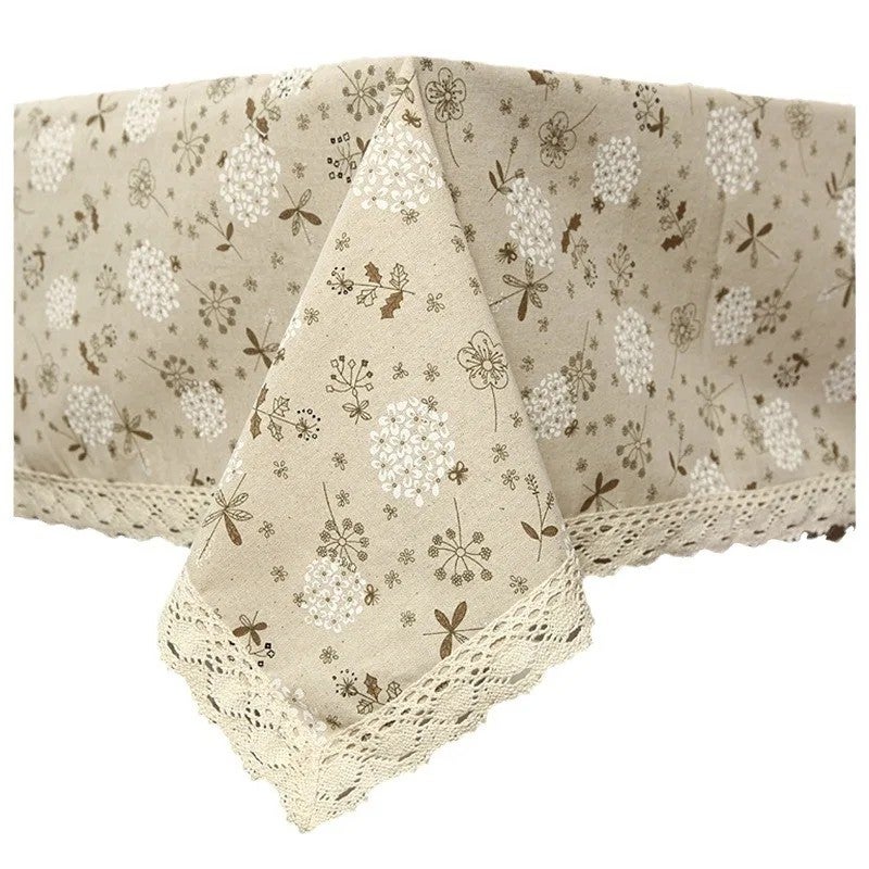 Bluejw ZAKKA polyester-cotton white dandelion lace tablecloth, coffee table cloth, tablecloth and cover cloth - Image 4